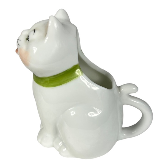 Hand Painted Cat Creamer or Small Pitcher - Picture 2 of 5